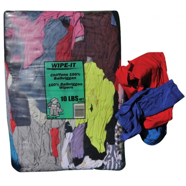 Cloth made of scrap cotton fabrics of different color, bag of 10 lbs.