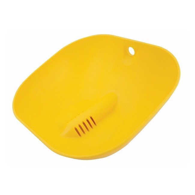 Replacement yellow ABS plastic bowl for Bradley Halo eye or face wash stations.