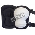 Impacto skid-proof non-marking knee pads with hard shell and padded foam (pair).