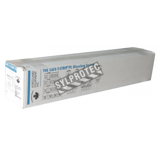 Disposable glove bags for horizontal pipes, diam. 14 inches or less, 20 bags/roll.