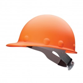 Orange Fibre-Metal cap style hard hat, high heat.