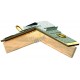 Connecteur d'ancrage permanent pour toiture pour protection antichute sur le bois ou la tôle. Supporte 310 lb.