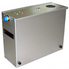 Pompe de filtration d’eau usée pour douche de décontamination TeleShower. Ensemble de filtres 25 µm et 5 µm inclus.