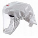 3M white S-series headcover for respiratory protection systems in health, food and pharmaceutical sectors. Medium/large size.