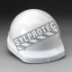 Ensemble de cagoule de protection respiratoire pour GVP avec bavette interne et casque dur et autres acessoires.
