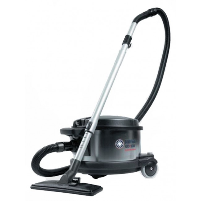 Nilfisk GD930 industrial vacuum cleaner with HEPA filter, 4 gallons, with bag, for asbestos, hazardous dusts and dry materials.