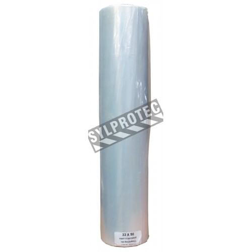 Clear bag 3 mil. for dust - 33 X 50- 100/roll