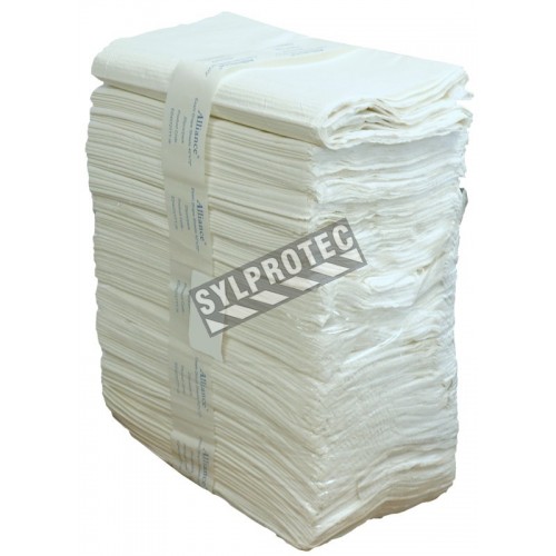 Disposable 2-ply tissue bed sheets for twin bed, 25/pkg.