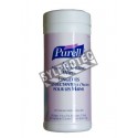 Purell moist disinfectant wipes with alcohol, 80 wipes.