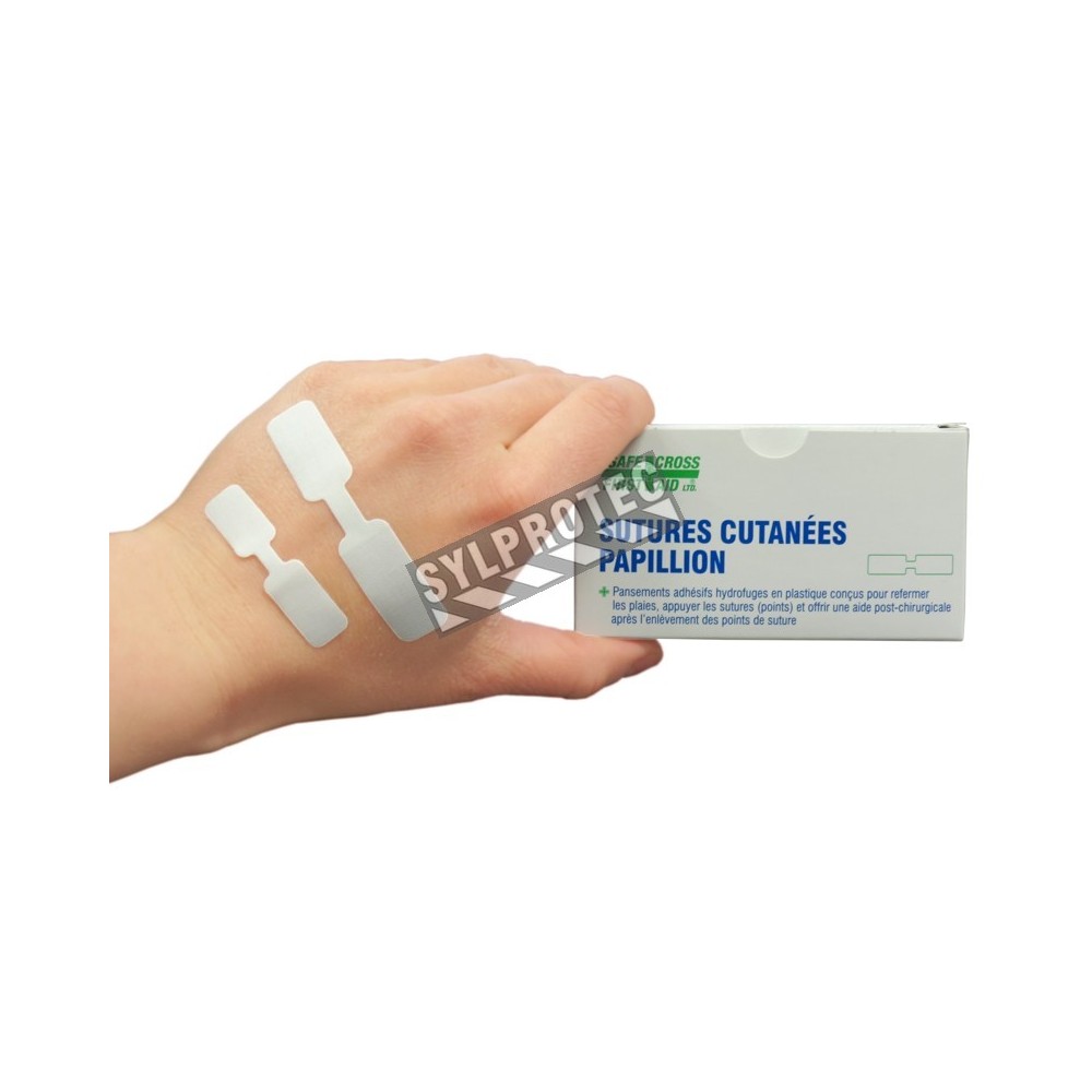 Butterfly skin closure strips for sutures medium and large 10 per box