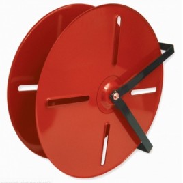 High capacity 24-inch hose reel for 150 feet heavy duty double jacket or rubber hose.