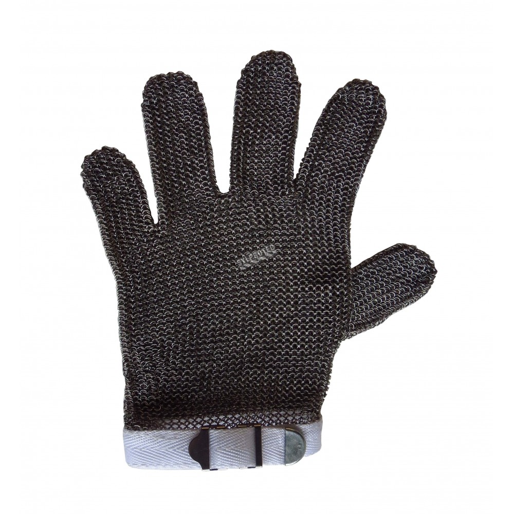 Ambidextrous cut-resistant A9 stainless steel chain mail glove