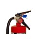 Portable fire extinguisher with powder, 5 lbs, type ABC, ULC 3A-10BC, with wall hook.
