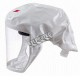3M complete Versaflo powered air purifying respirator (PAPR) kit for pharmaceutical and health facilities. Head cover facepiece.