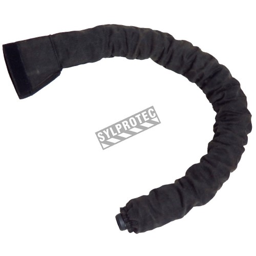 Reusable fireproof CarbonX breathing tube cover for TR-600 Versaflo breathing tube. Designed for protection from hot particles.
