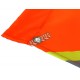 Orange nylon traffic flag with yellow and reflective stripes, 18 x 26 in.