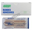 Plastic adhesive bandages, beige, 2 x 7.5 cm (3/4" x 3"), 25/box.