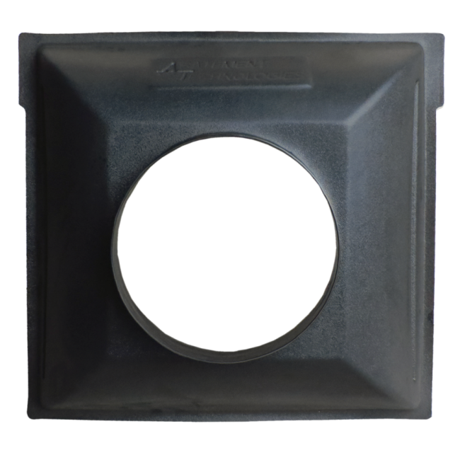 Inlet manifold 24 in X 24 in with an inlet of 12 in diameter for HEPA-AIRE portable air scrubbers