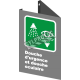 Affiche CSA «Douche d’urgence et oculaire» en français, formats & matériaux divers, d’autres langues & options