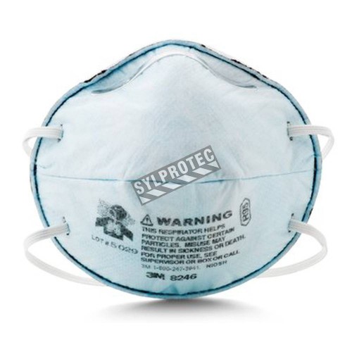 Masque de protection respiratoire de 3M. Certifié R95. Protection contre les particules huileuses et les vapeurs acides.