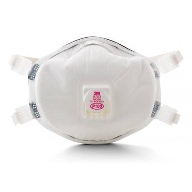 3M P100 NIOSH approved particulate respirator with a Cool FlowTM valve. Protects from oil based and some hazardous particles.