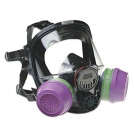 Masque complet de protection respiratoire de série 7600 de North pour filtres & cartouches de série N de North. Taille large.