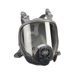 3M 6000DIN series full facepiece for face-mounted powered air purifying respirators and air supplied respirators. Medium size.