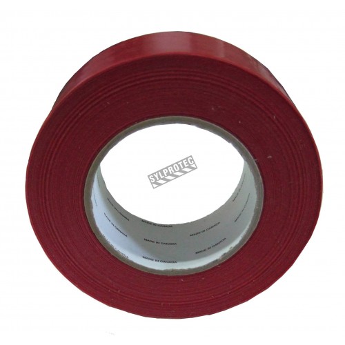 Red polyethylene adhesive strip, ideal for tight sealing a containment area of decontamination. Thickness: 7 mils, 2&quot;x180&#039;.