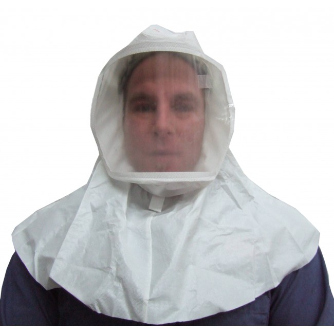 S-series polypropylene hood for respiratory protection systems in health, food and pharmaceutical sectors. Medium/large size.