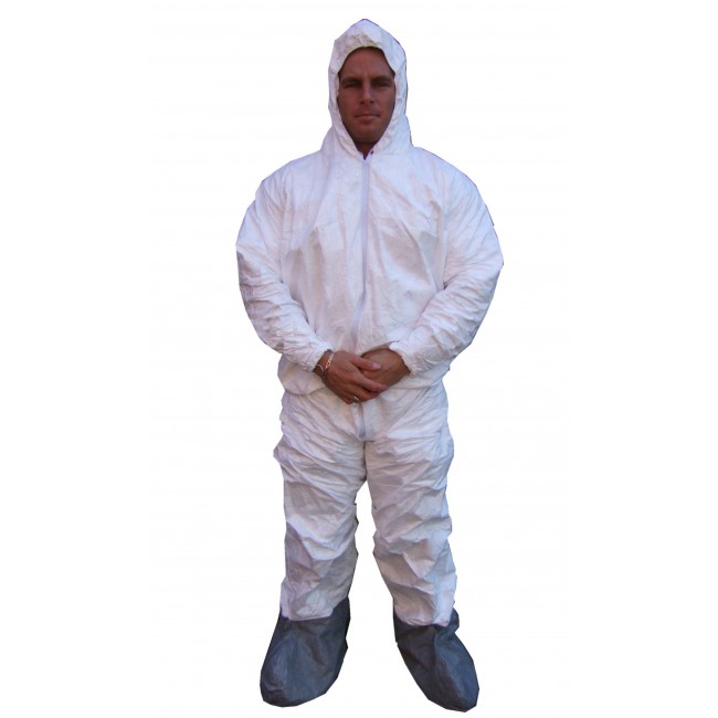 Hood and Boot Industrial Disposable Tyvek Coverall 