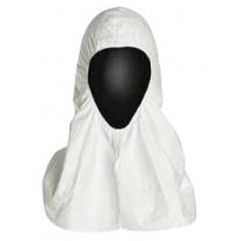 Tyvek pull-over hood with elasticized facial opening, box/100 unit