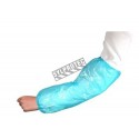 Blue polyethylene cuff with a thickness of 0.020mm X 18 in, with elastics. Box of 2000 units