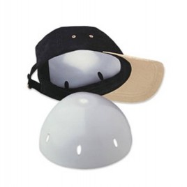 Protective Shell Insert for Baseball Cap, white.