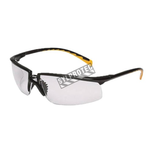 Lunette de sécurité Privo pour protection oculaire par 3M. Lentille de polycarbonate clair & revêtement antibuée. Homologué CSA
