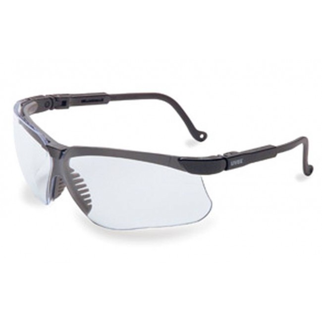 Lunette de sécurité Genesis pour protection oculaire d'Uvex. Verre claire & revêtement antibuée Uvextreme pour lunette de vue