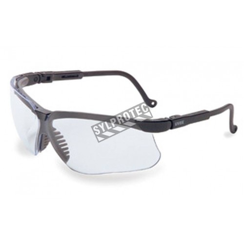 Lunette de sécurité Genesis pour protection oculaire d'Uvex. Verre claire & revêtement antibuée Uvextreme pour lunette de vue