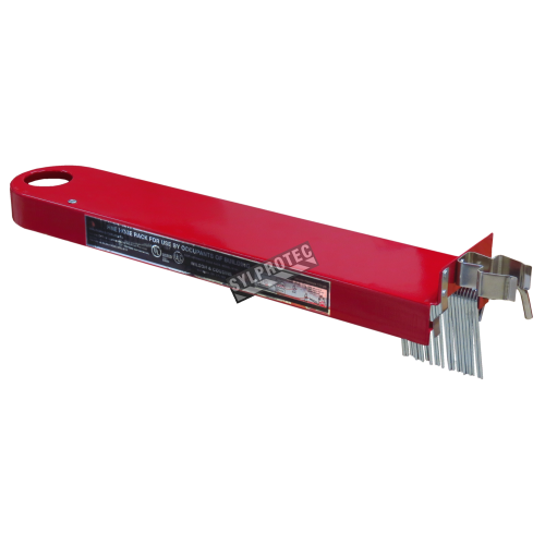 Horizontal reel for fire hose of 75 ft and 100 ft