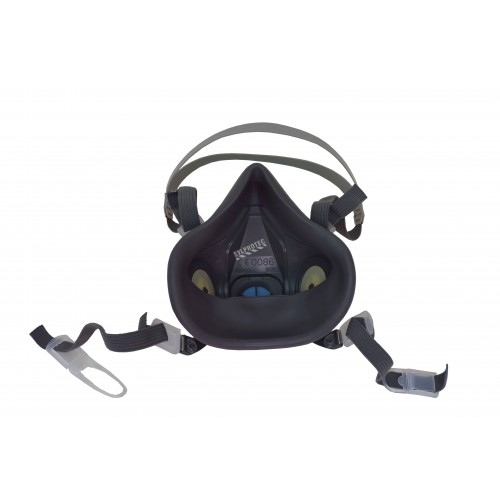 Demi-masque de protection respiratoire de série 6000 de 3M. Homologué NIOSH. Cartouche et filtre non-inclus. Large.