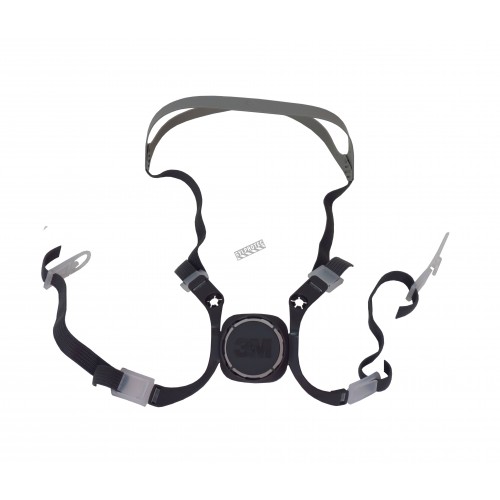 3M spare head harness assembly for 3M 6000 series half facepieces respirators.