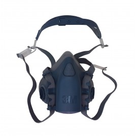 Demi-masque de protection respiratoire de série 7500 de 3M. Homologué NIOSH. Cartouche et filtre non-inclus. Petit.