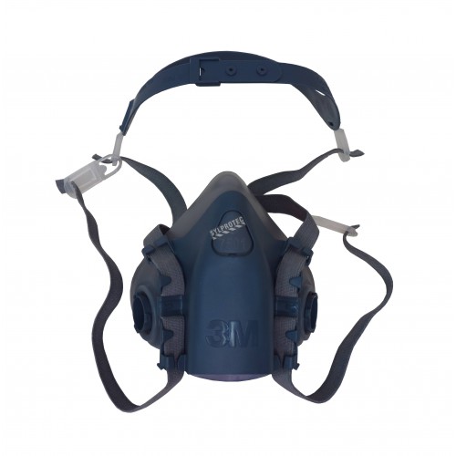 Demi-masque de protection respiratoire de série 7500 de 3M. Homologué NIOSH. Cartouche et filtre non-inclus. Petit.