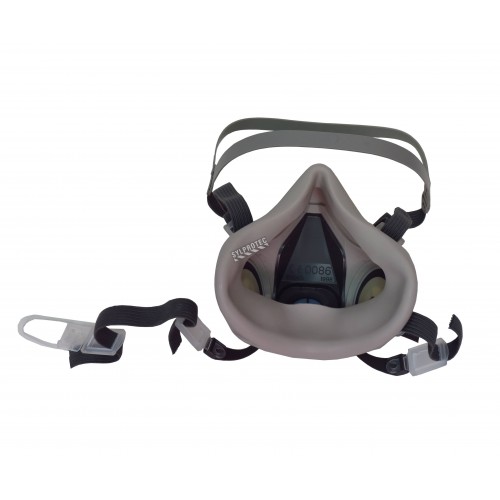 3M 7500 series NIOSH approved respirator. Lightweight and comfortable. Filter &amp; cartridge not included. Small.