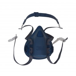 Demi-masque de protection respiratoire de série 7500 de 3M. Homologué NIOSH. Cartouche et filtre non-inclus. Moyen.