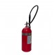 Portable fire extinguisher with CO2, 10 lbs, type BC, ULC 10BC, with wall hook. Best for electrical fires.