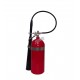Portable fire extinguisher with CO2, 10 lbs, type BC, ULC 10BC, with wall hook. Best for electrical fires.