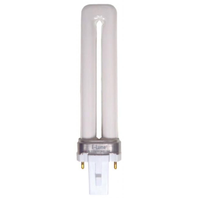 Fluorescent light bulb 7 W for lit emergency "Exit" signs