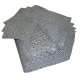 Universal absorbent pads for non-corrosive spills, 15 X 18 inches, 100 pads/package.