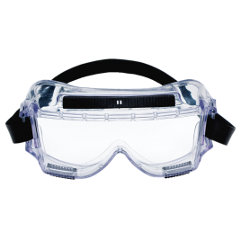 3M Centurion safety splash goggle 454 with anti-fog treated clear polycarbonate lenses. CSA approved for impact protection.