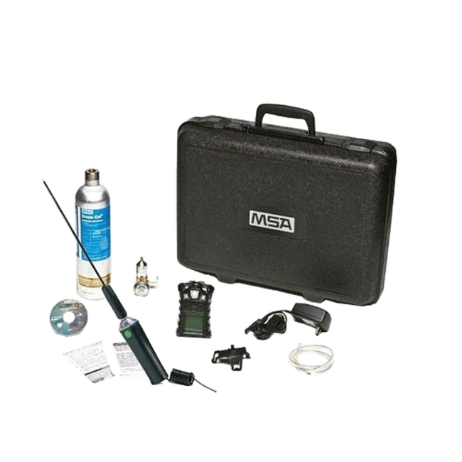 Multigas (O₂, CO, H₂S + explosive gas) detector complete kit for detection of hazardous gases or gas leaks in confined space.