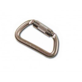 North's semi-automatic self-locking D-shaped carabiner. ¾" opening, withstands 6744 lbs (30 kN) of force